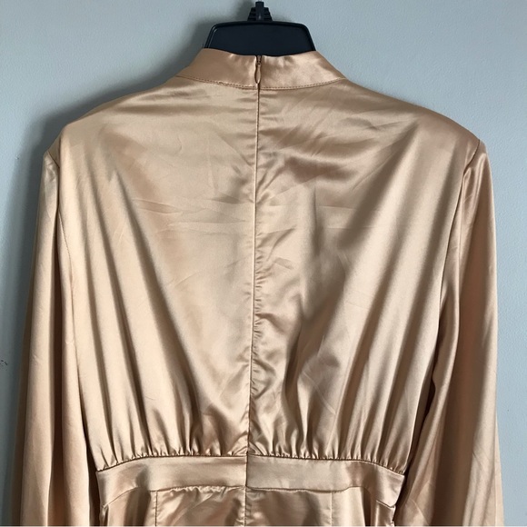 5 for $25! 💕 Mock Golden Neck Lantern Sleeve Ruched Dress ❤️‍🔥 - Picture 10 of 13